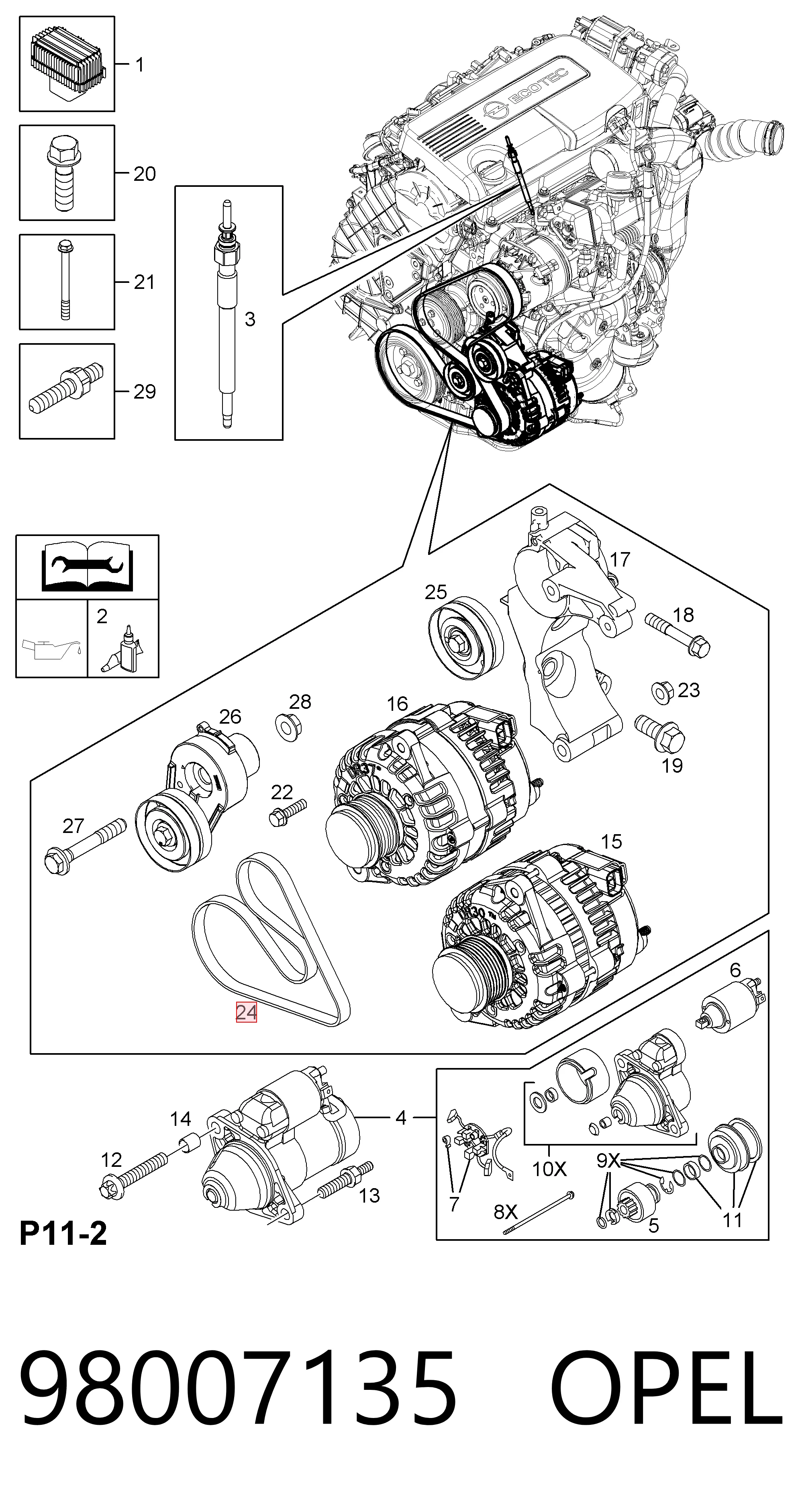 98007135 Opel