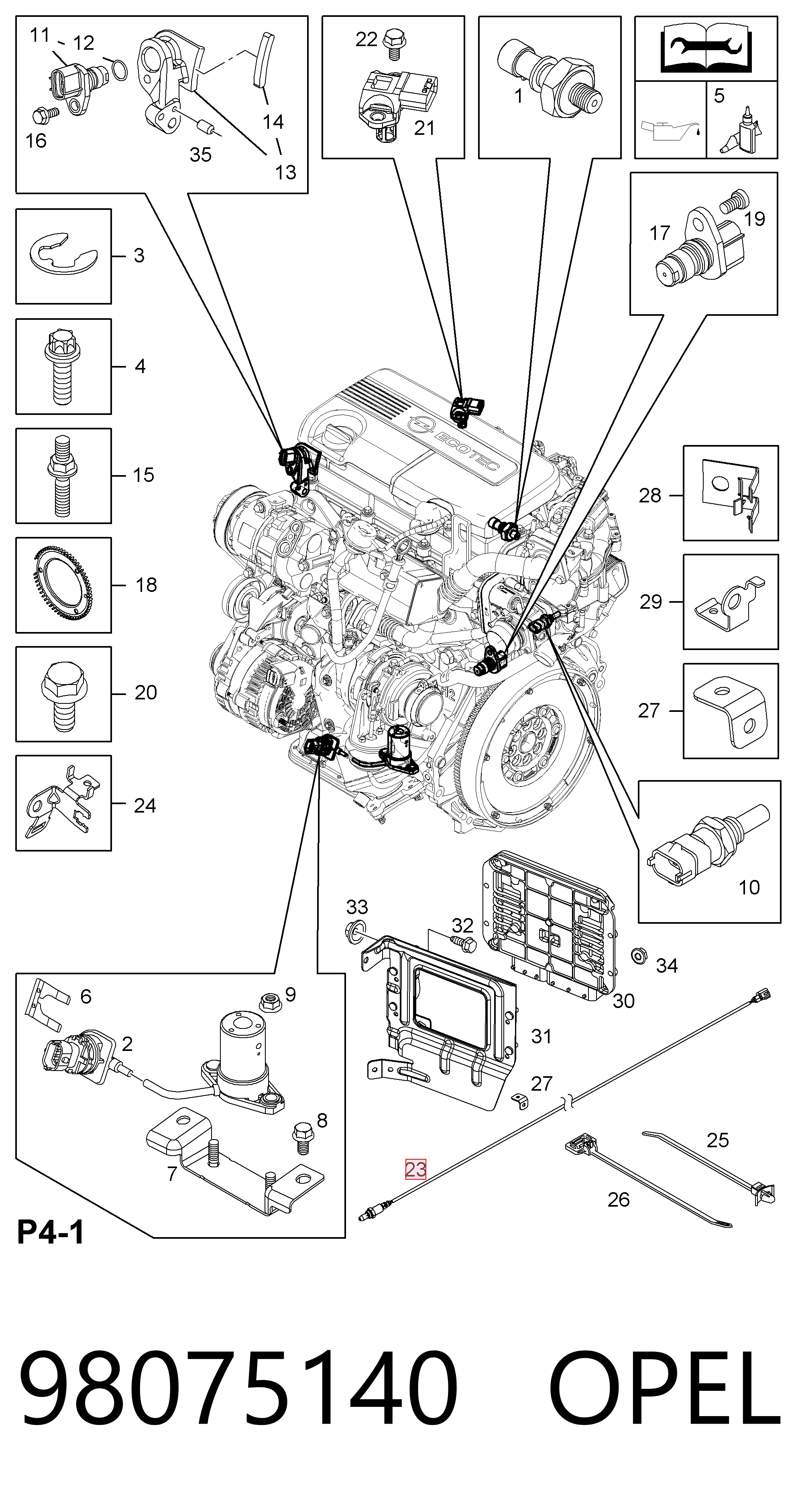 Sensor de oxígeno Astra  hatchback (2004-2014) original desde 102,60 €