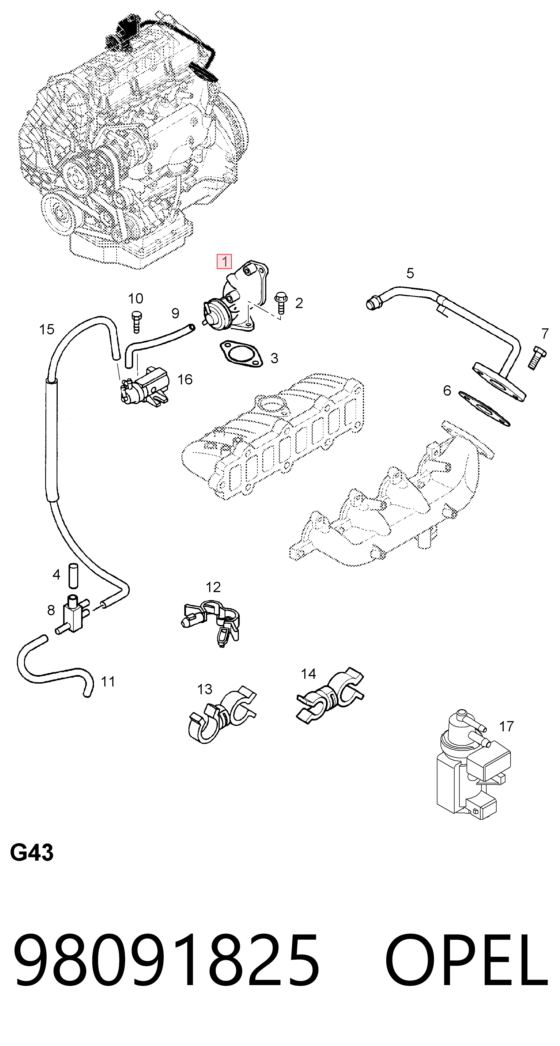 EGR para Honda Civic VII (EU, EP, EV)