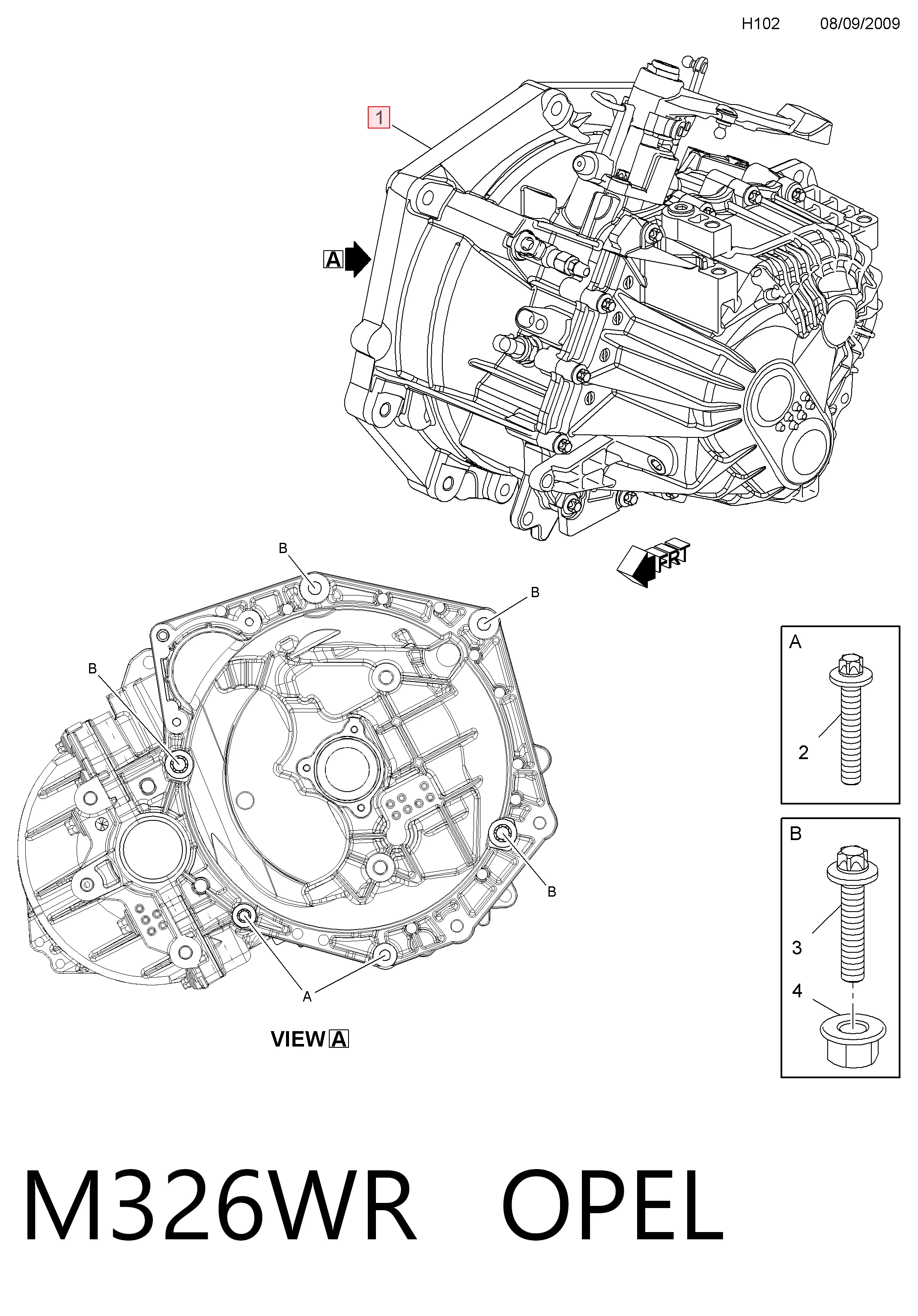 Caja de cambios 93169634 Peugeot/Citroen