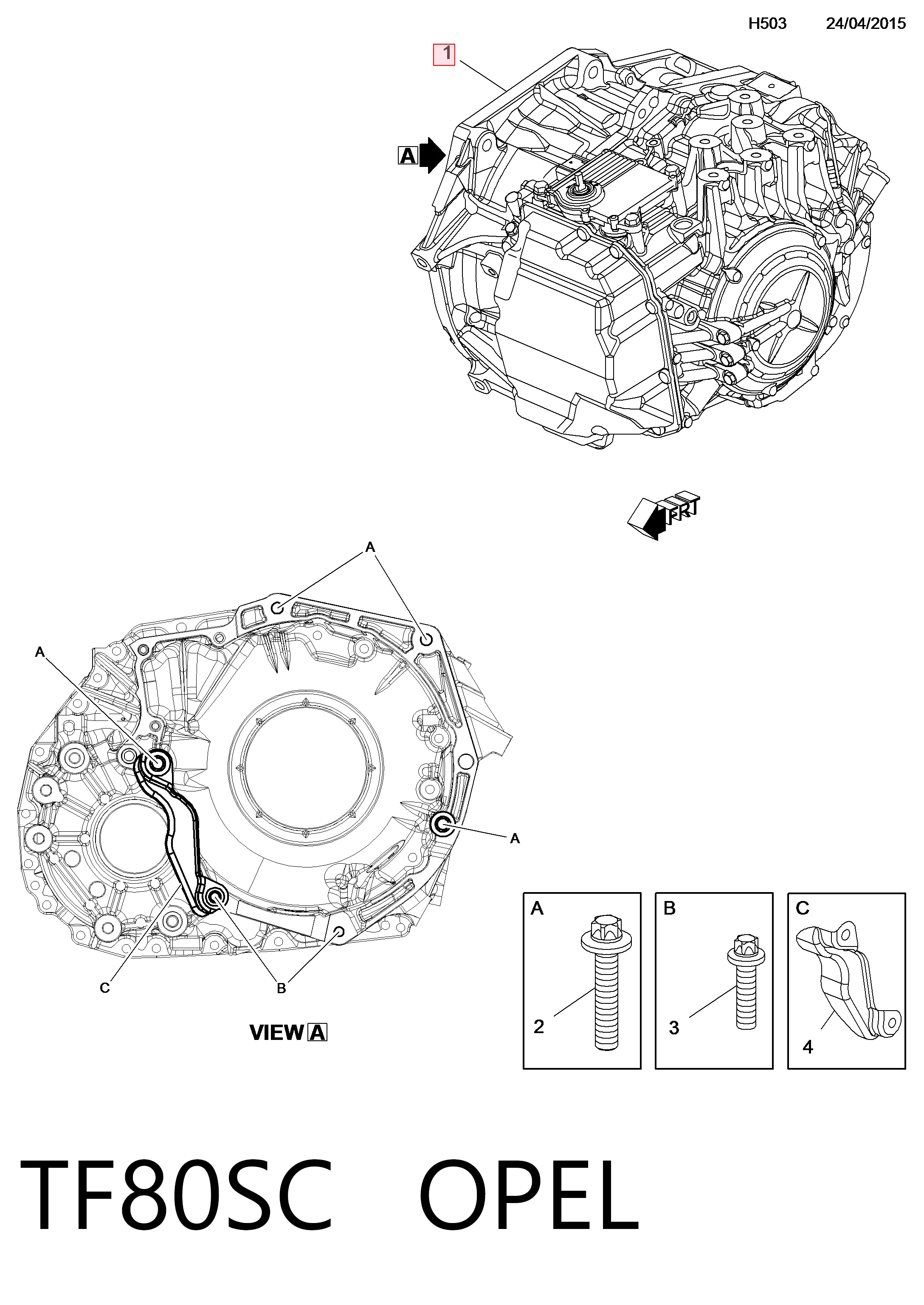 TF80SC Opel Transmisión automática