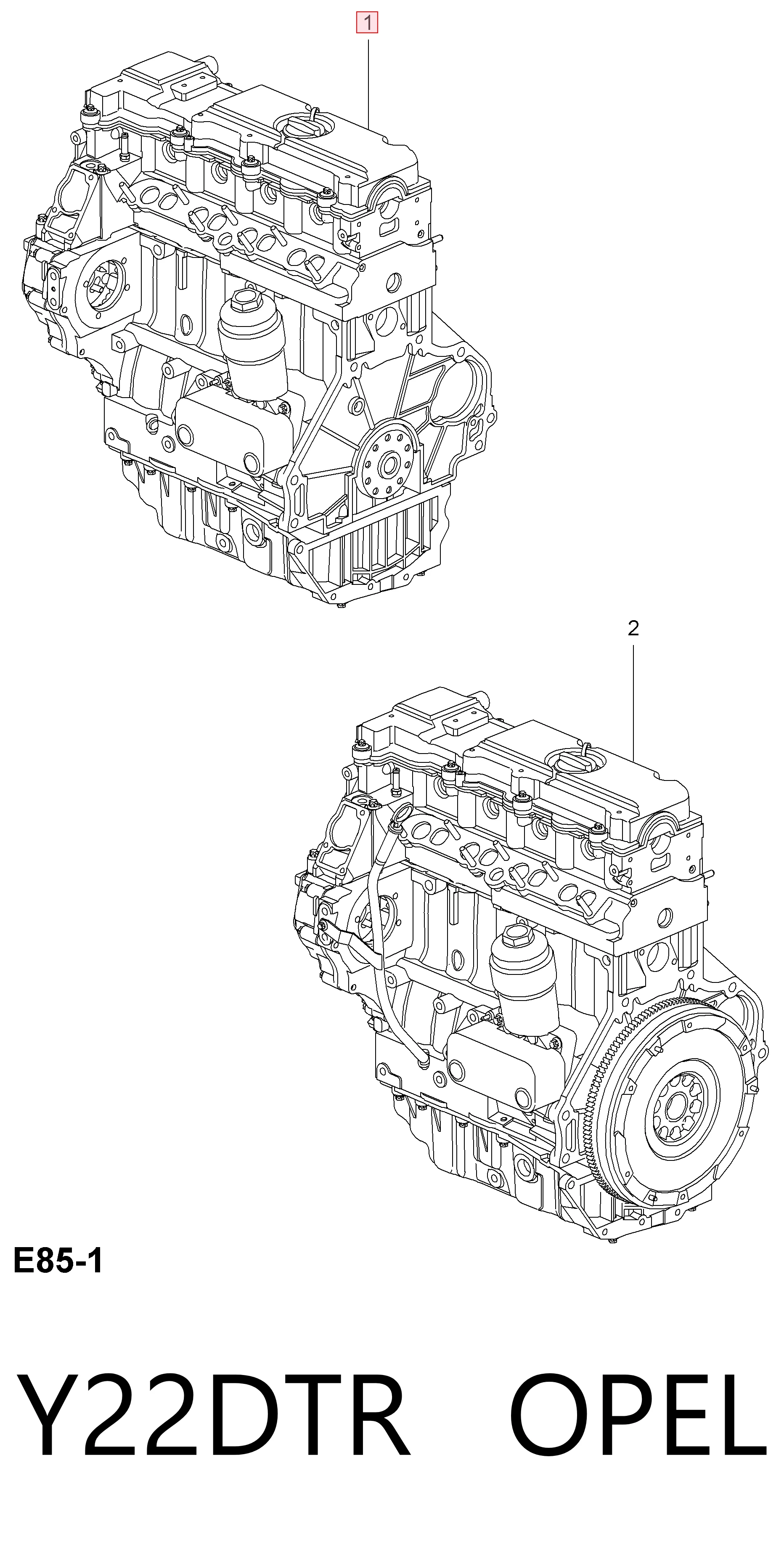 Y22DTR Opel Motor completo