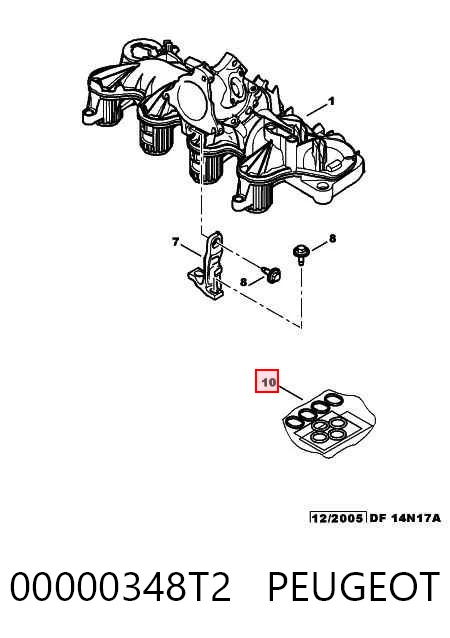 Junta de colector de admisión para Citroen C8 EA, EB
