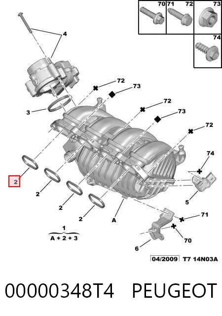 Juego de juntas, colector de admisión para Mini Cooper  R50, R53