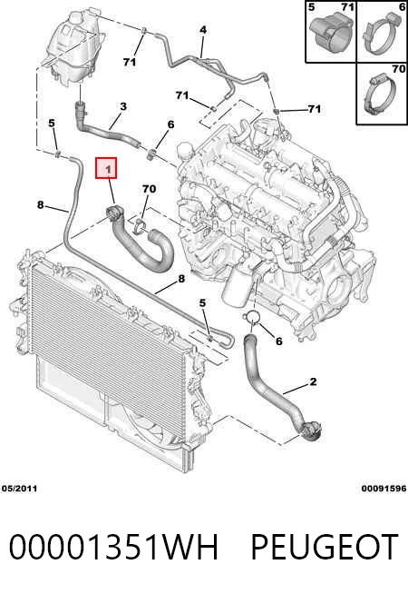 00001351WH Peugeot/Citroen