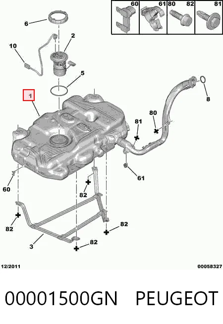 Depósito de gasolina para Citroen Jumpy 