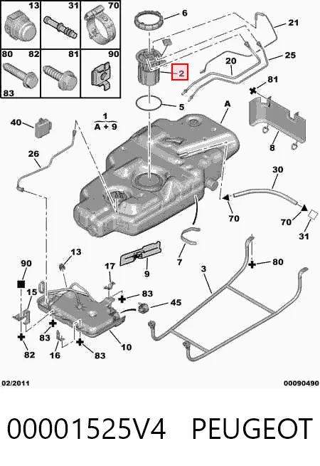 Bomba de gasolina para Peugeot 807 E