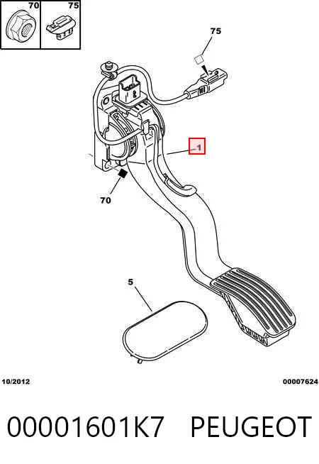 Potenciómetro pedal Peugeot 307  hatchback comprar en España