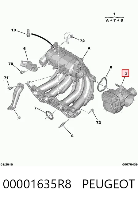 Comprar Cuerpo de aceleración completo Citroen Nemo a bajo precio