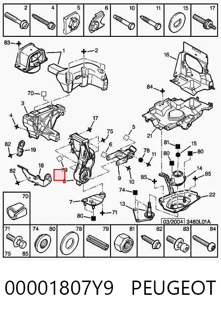 00001807Y9 Peugeot/Citroen