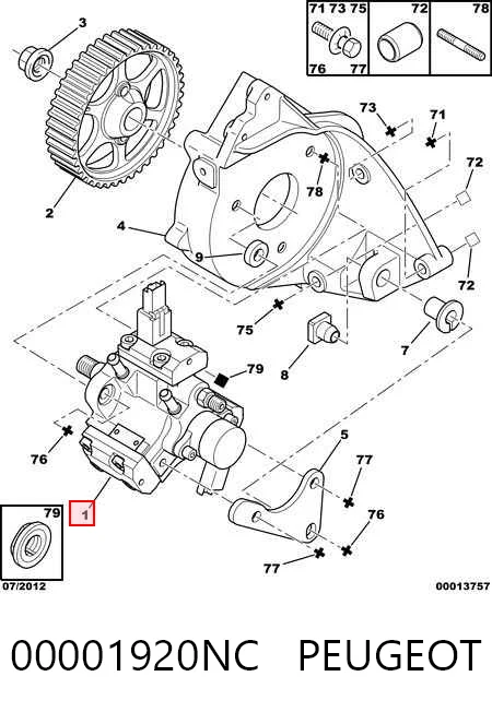 Bomba de alta presión Fiat/Alfa/Lancia 445010010