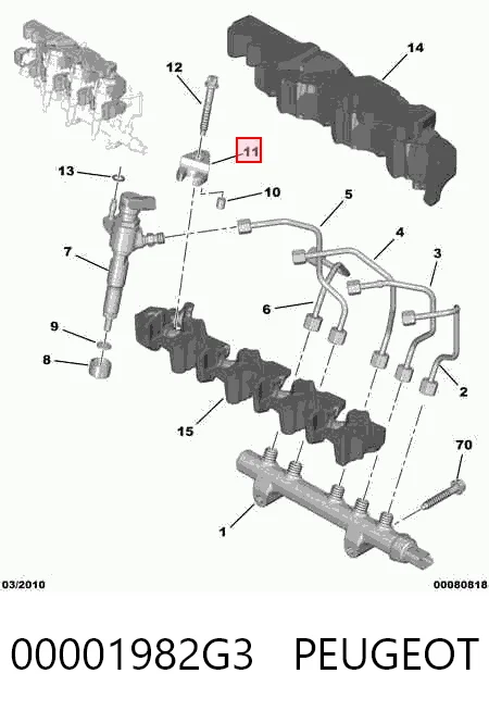 1613181280 Claas Soporte del inyector