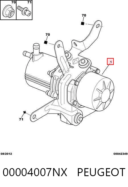 Bomba de dirección asistida 00004007NX PEUGEOT
