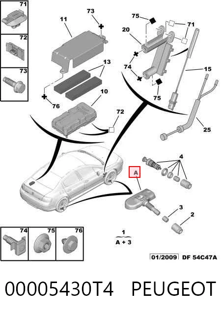 Comprar Sensor de presión de neumáticos Citroen C-Elysee  