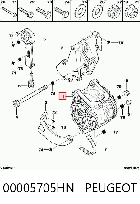 Generador 405 I sedán (1987-1992) original desde 88,57 €