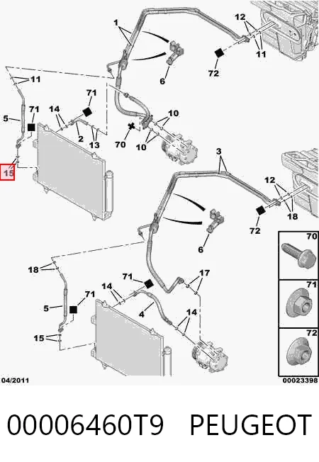 Comprar 7701205573 Renault (RVI) Anillo de sellado de tubería de aire acondicionado