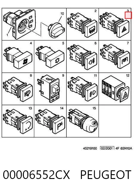 Comprar Boton warning Peugeot Boxer I 230L