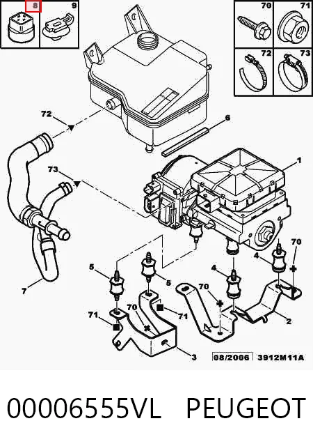 Relé ventilador para Citroen C3 A51
