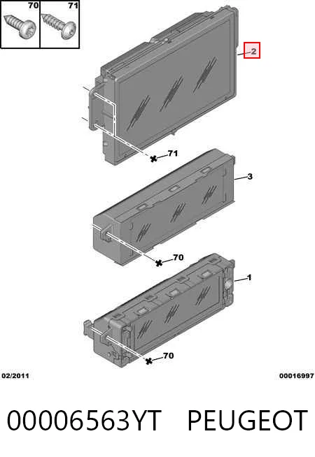 Comprar Pantalla multifunción Peugeot 407  6D a bajo precio