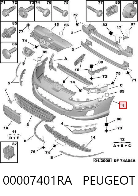 Parachoques Peugeot 407  familiar comprar en España