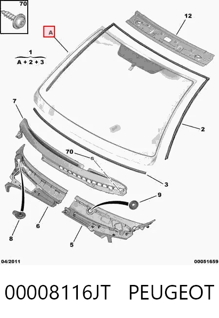 Comprar 2001D12 XYG Luna parabrisas