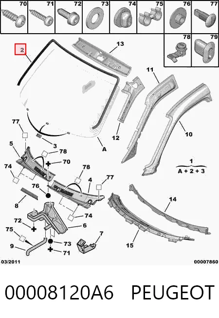 Comprar Junta de parabrisas Citroen Berlingo  M