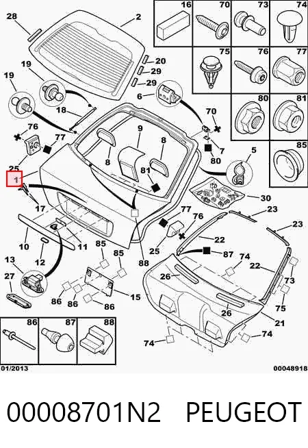 Puerta delantera izquierda Citroen C5 hatchback desguace