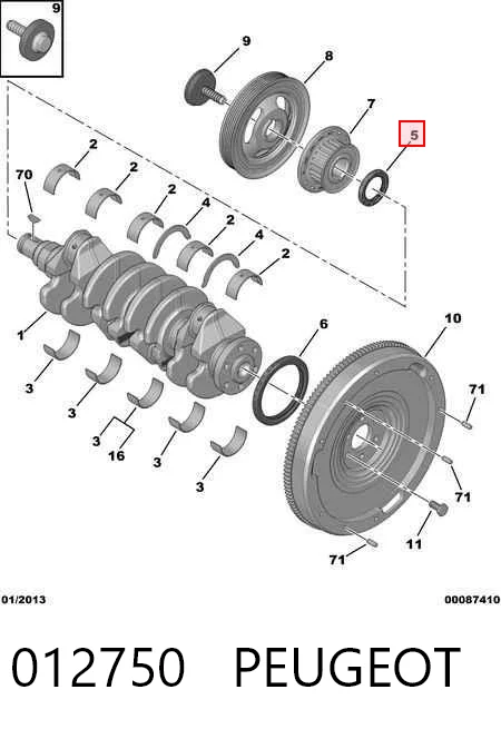 Anillo retén cigüeñal frontal Ford Mondeo IV familiar comprar en España