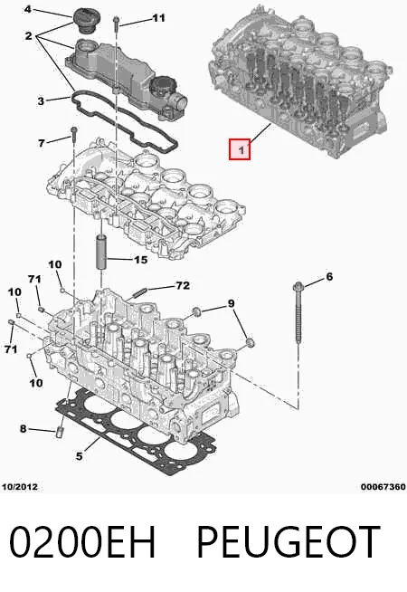Cabeza de cilindro Peugeot 206  desde 203,28 €