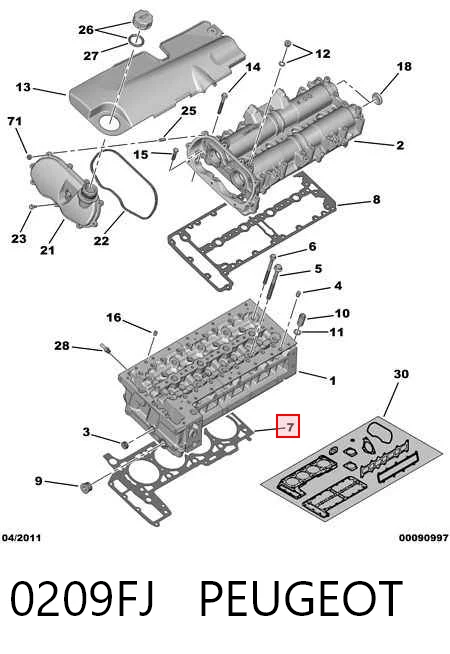 504093500 Fiat/Alfa/Lancia Empaquetadura de culata