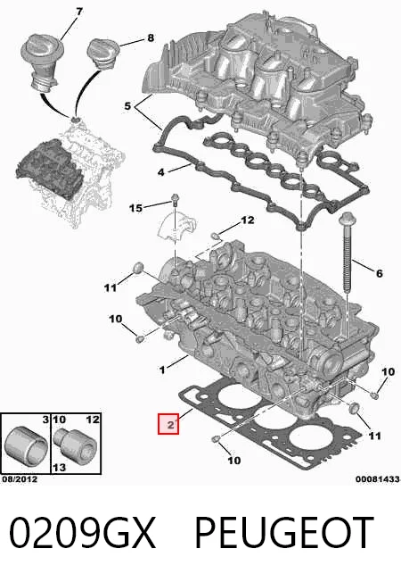 Precio del repuesto Empaque de culata Range Rover II SUV