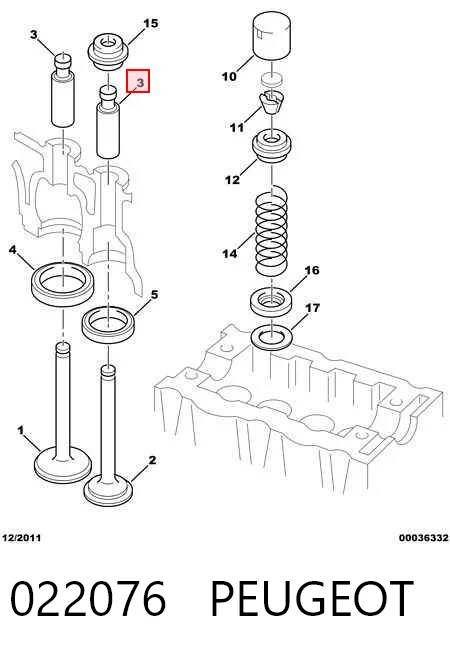 Guía de válvulas Ford Ka hatchback (RBT) (1996 - 2008) precio, desde 4,31 EUR