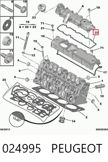 Comprar X5378000 Glaser Junta de tapa de balancines