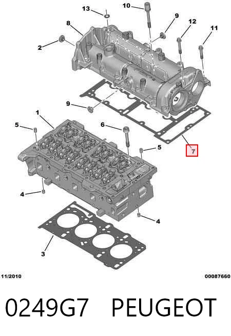 Junta tapa válvula Fiat 500  desde 13,85 €