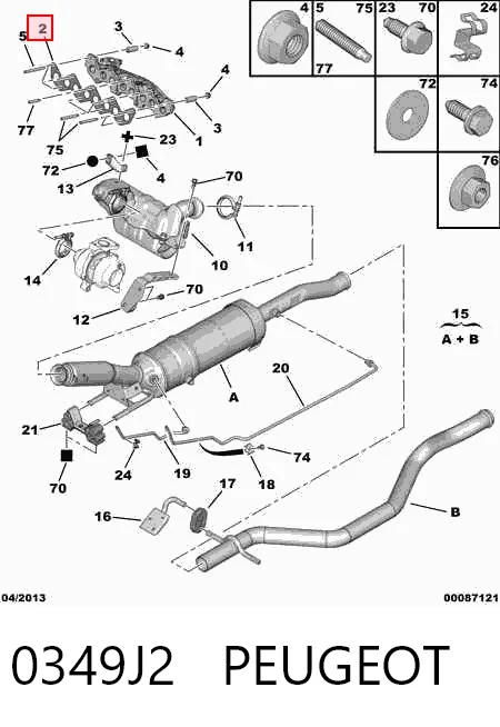Junta colector joint para Fiat Ducato II 230L