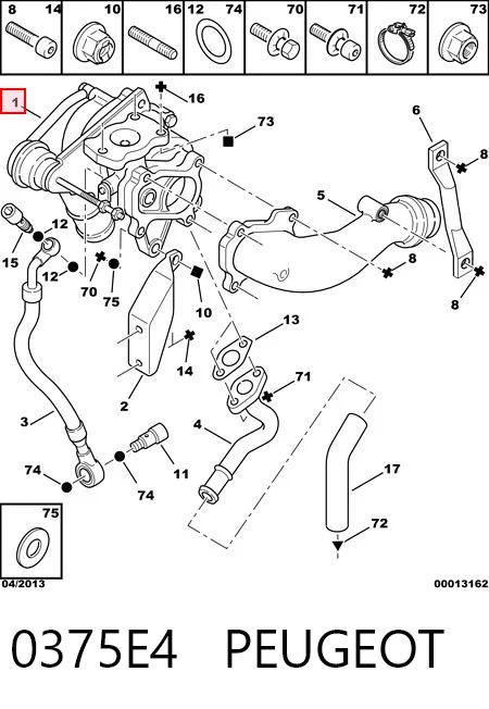 Turbocompresor 53041015096 VAG