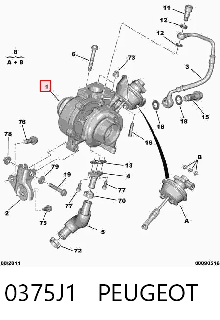 Turbo para motor Citroen C4  (2004-2010)