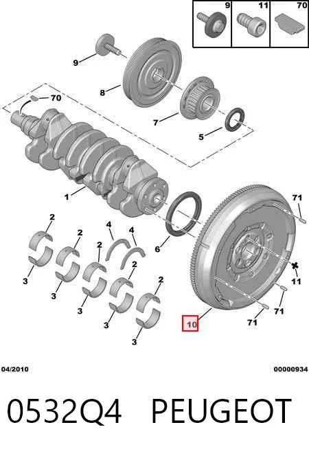 Volante de inercia Citroen C3 I (FC)