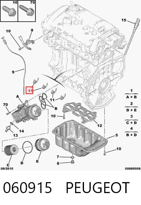 060915 Peugeot/Citroen Bomba de aceite