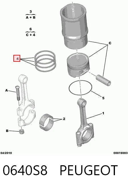 Comprar 793760004 SM Aros de pistón para 1 cilindro, STD