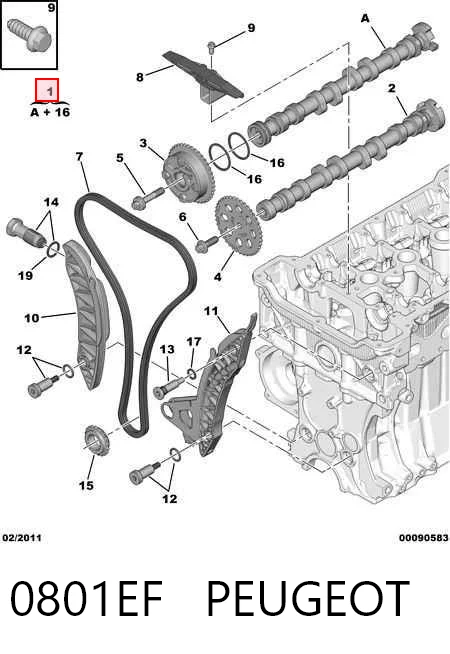 Kit árbol de levas Citroen C4 II (B7)