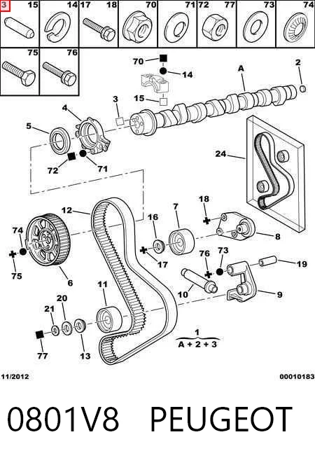 Comprar MOTT8053 Motive Árboles de levas