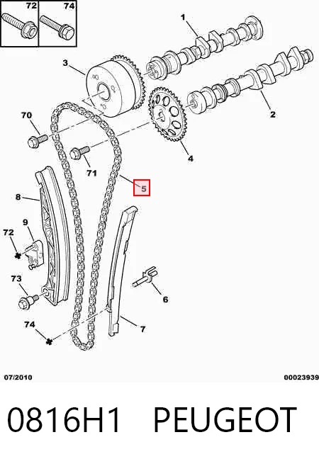 Comprar Cadena de distribución motor Yaris  P10