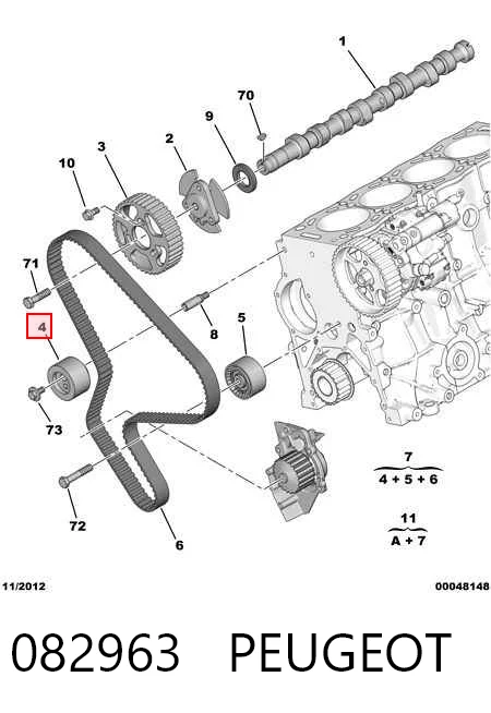 Tensor de la correa de distribución Citroen Jumper  desde 23,85 €