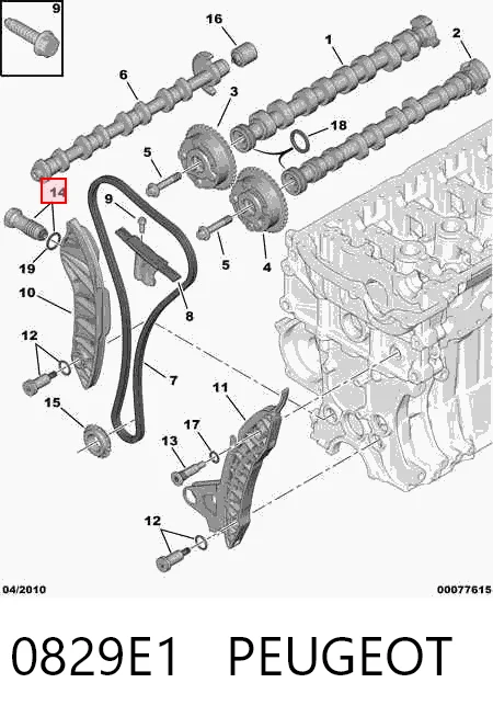  Tensor de cadena de distribución Mini COUNTRYMAN 