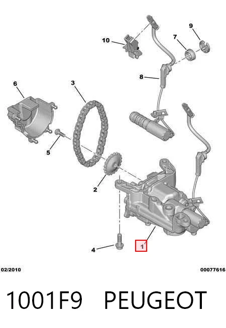 1001F9 Peugeot/Citroen Bomba de aceite