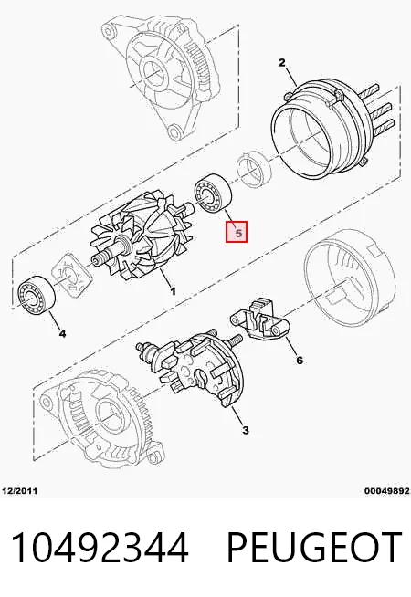 Cojinete alternador Jumper  furgoneta (1994-2002) original desde 5,81 €