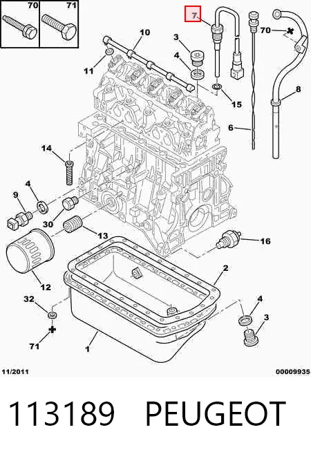 Comprar Sensor de nivel de aceite del motor Peugeot 405 I 15B a bajo precio