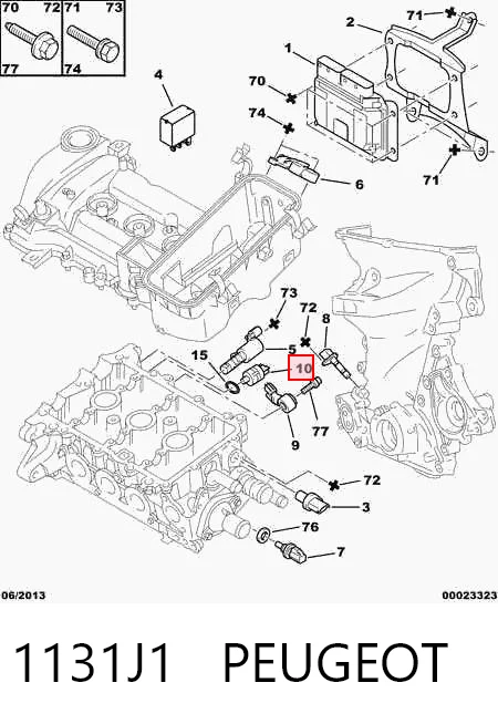 Sensor de presión de aceite para Honda Jazz GD, GE
