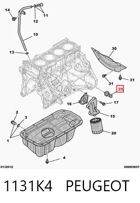 Sensor de aceite para Mitsubishi Colt VI (Z3A)
